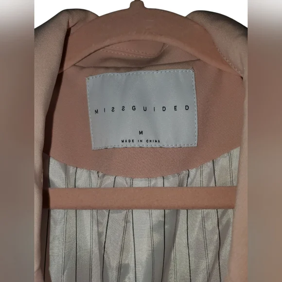 MISSGUIDED Ankle Length Longline Double Breasted Blazer - Picture 6 of 9